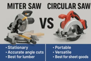 1miter saw vs. circular saw