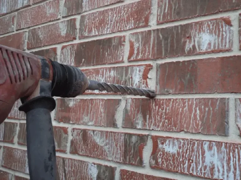 How to drill into masonry 1