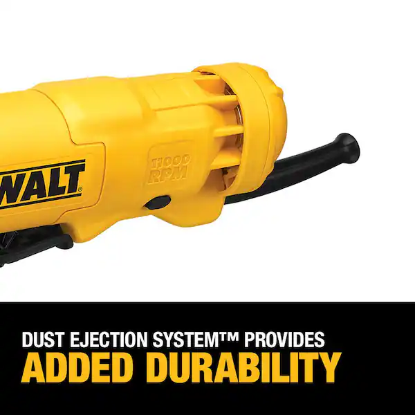 Angle grinder illustration with a dust extraction attachment