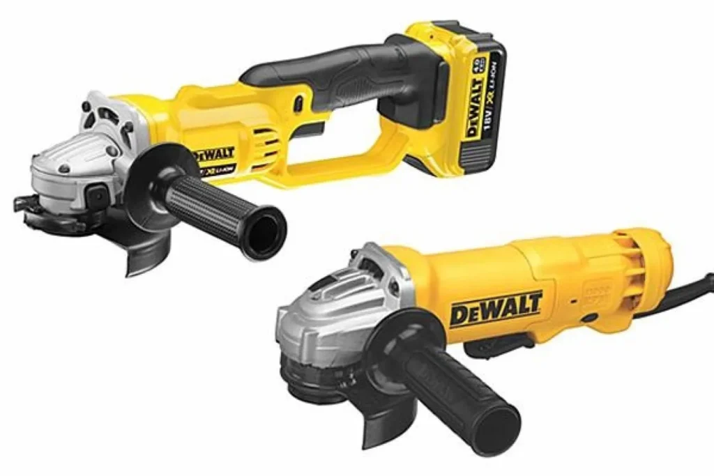 Corded and battery-powered grinder configurations