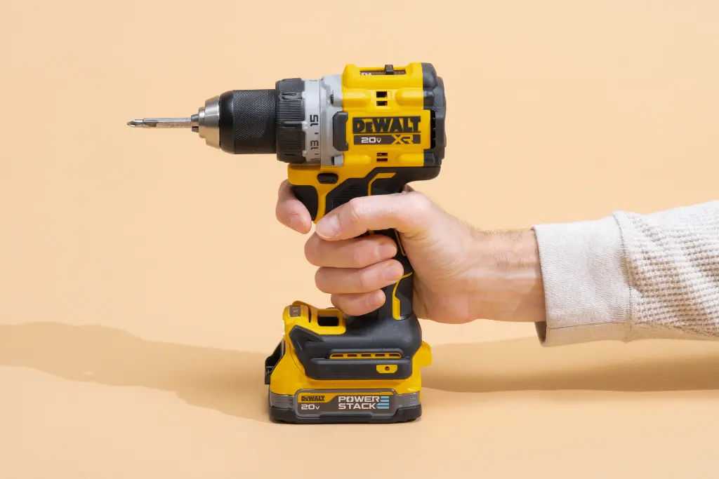 Drill-driver illustrating a larger fastening tool category